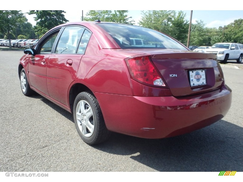 2006 ION 2 Sedan - Berry Red / Gray photo #7