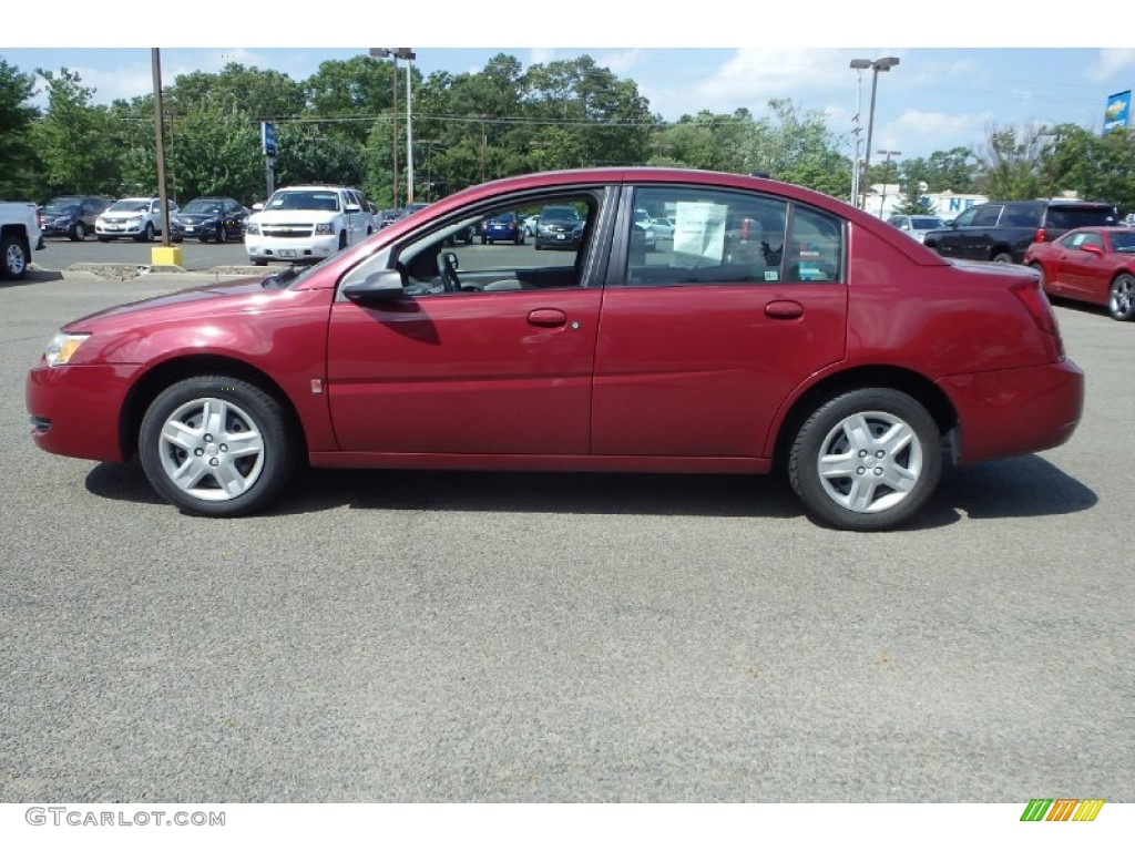 2006 ION 2 Sedan - Berry Red / Gray photo #8