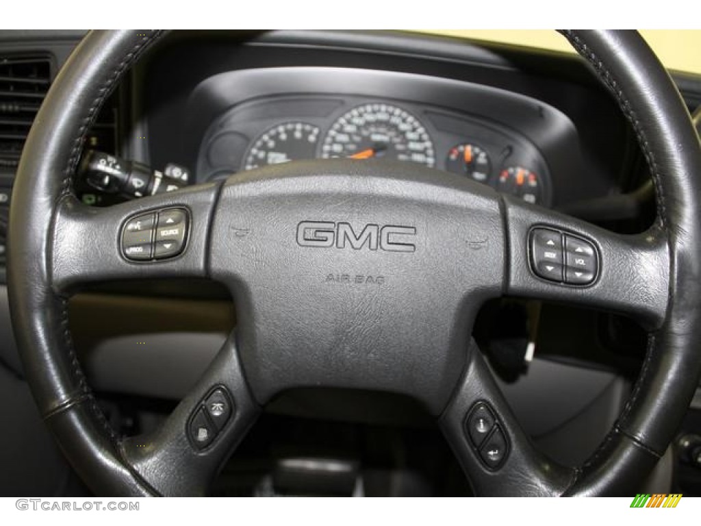 2005 GMC Yukon SLE 4x4 Pewter/Dark Pewter Steering Wheel Photo #95038558