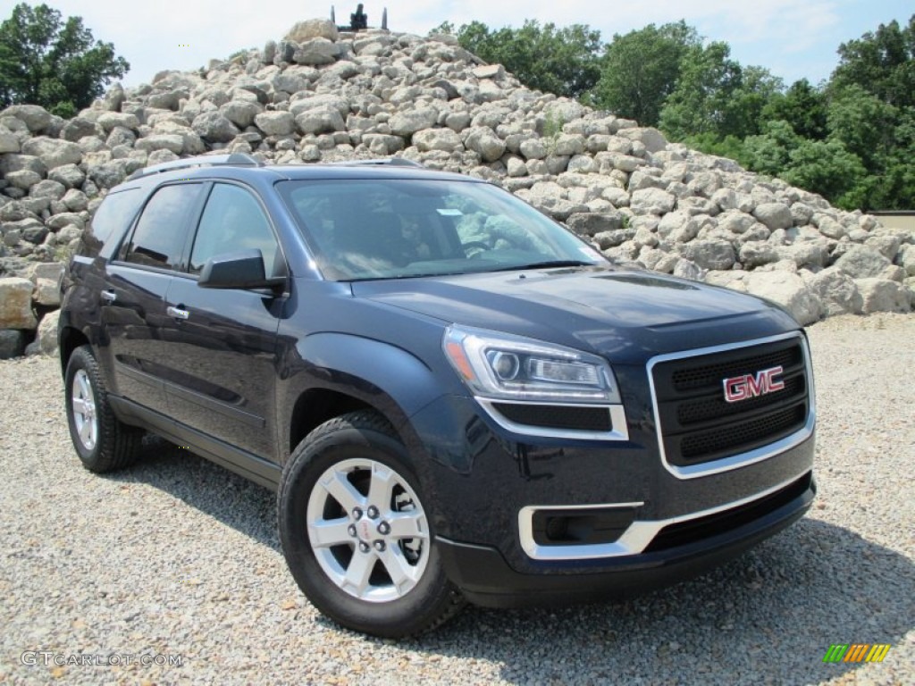 Dark Sapphire Blue Metallic GMC Acadia