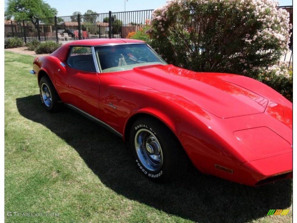 1973 Corvette Coupe - Mille Miglia Red / Medium Saddle photo #3