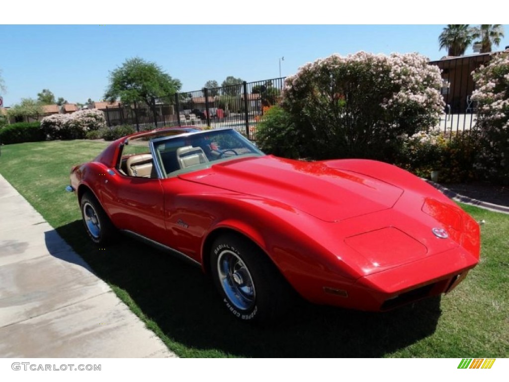 1973 Corvette Coupe - Mille Miglia Red / Medium Saddle photo #4