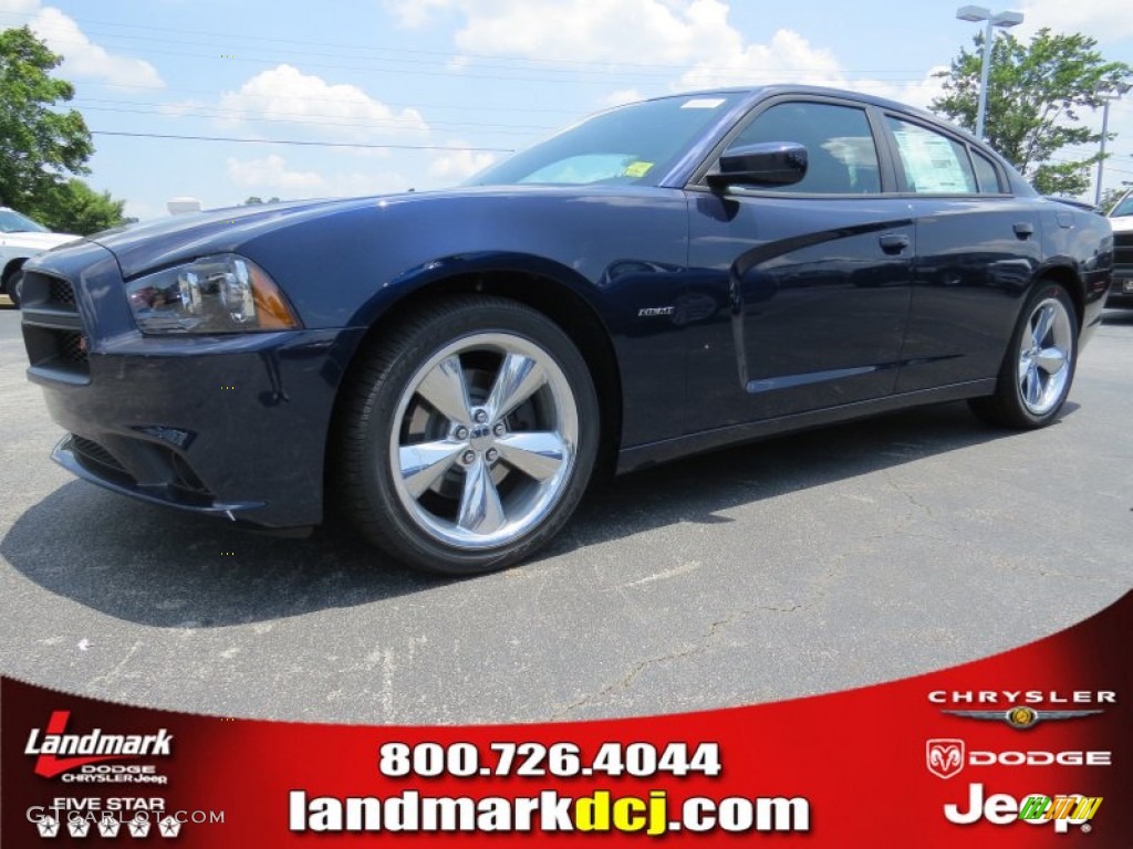 2014 Charger R/T Road & Track - Jazz Blue Pearl / Black photo #1