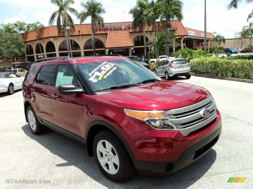 Ruby Red Metallic Ford Explorer