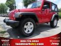 2014 Flame Red Jeep Wrangler Sport 4x4  photo #1