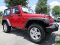 2014 Flame Red Jeep Wrangler Sport 4x4  photo #4