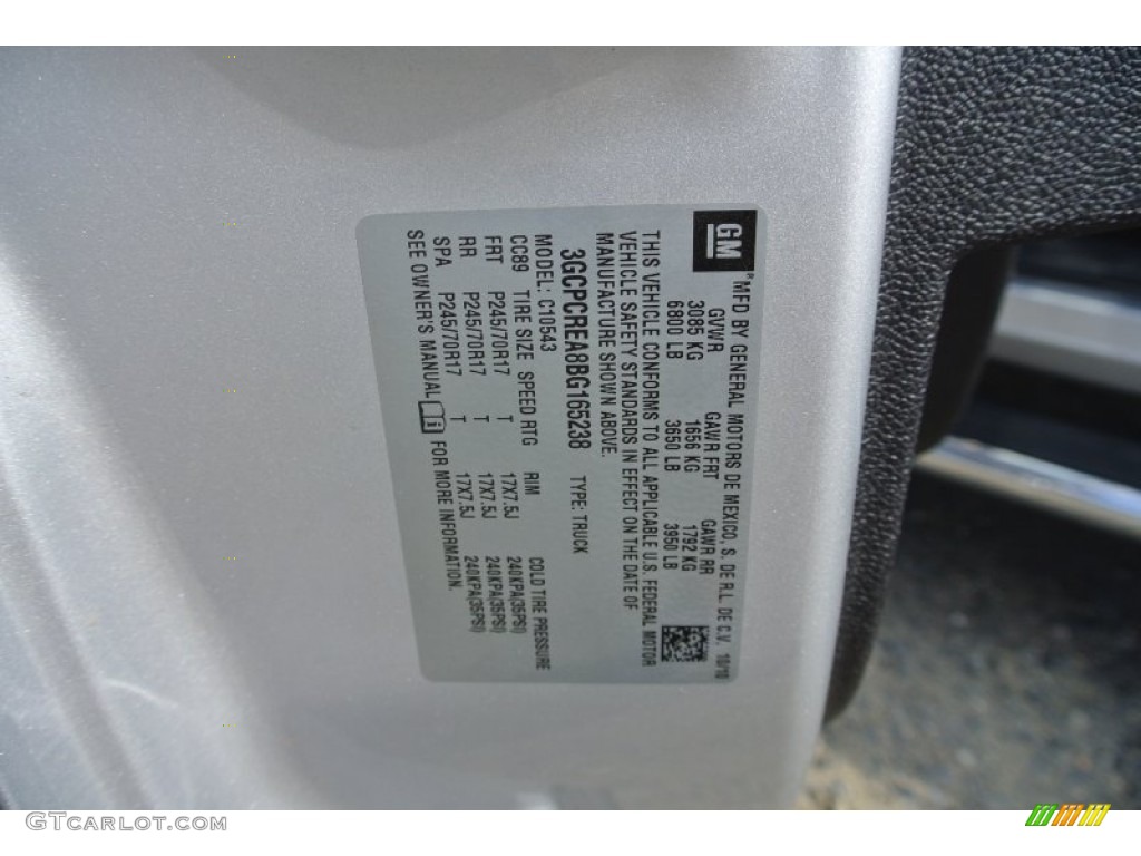 2011 Silverado 1500 LS Crew Cab - Sheer Silver Metallic / Dark Titanium photo #7