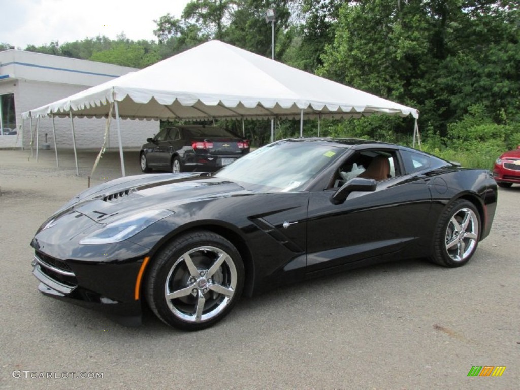 2014 Corvette Stingray Coupe - Black / Brownstone photo #1