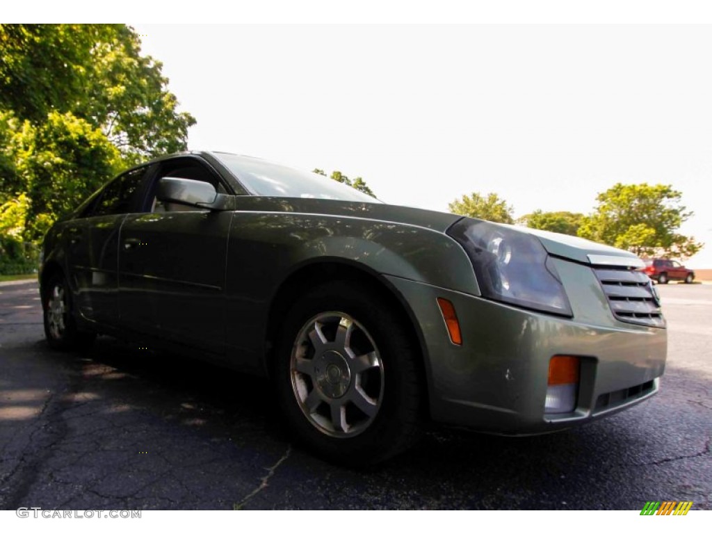 2004 CTS Sedan - Silver Green / Light Neutral photo #8