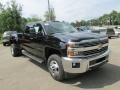 2015 Black Chevrolet Silverado 3500HD LT Crew Cab Dual Rear Wheel 4x4  photo #10