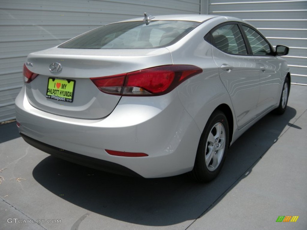 2015 Elantra SE Sedan - Symphony Silver / Gray photo #4
