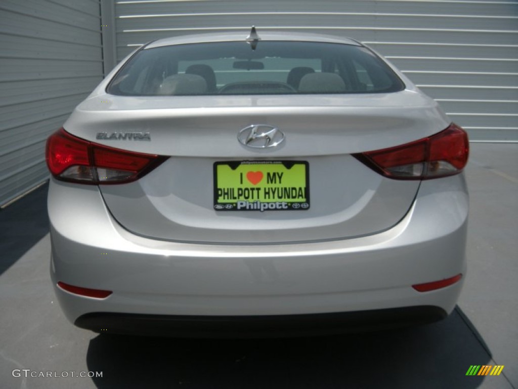 2015 Elantra SE Sedan - Symphony Silver / Gray photo #5