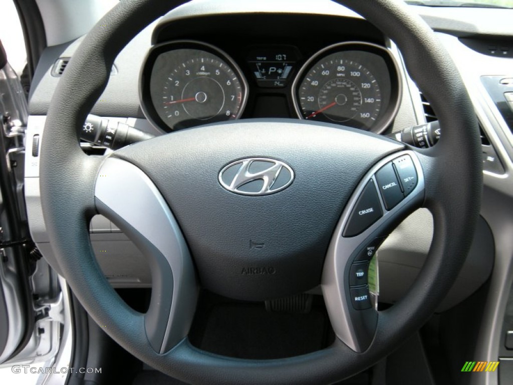 2015 Elantra SE Sedan - Symphony Silver / Gray photo #29