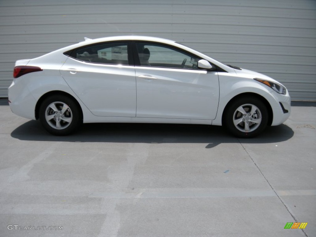 2015 Elantra SE Sedan - Quartz White Pearl / Gray photo #3