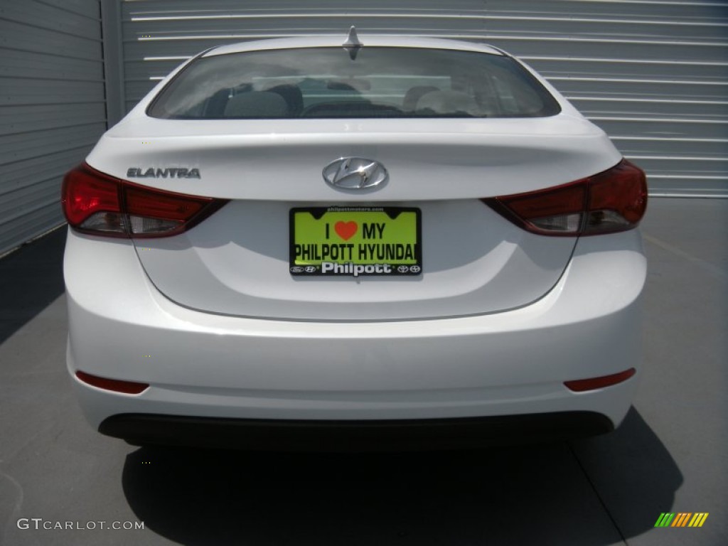 2015 Elantra SE Sedan - Quartz White Pearl / Gray photo #5