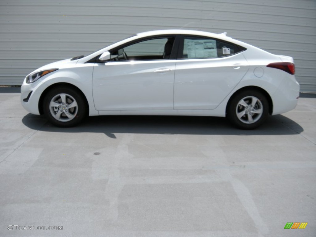2015 Elantra SE Sedan - Quartz White Pearl / Gray photo #6