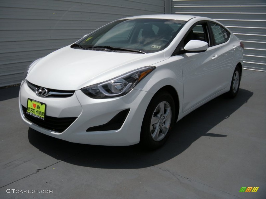2015 Elantra SE Sedan - Quartz White Pearl / Gray photo #7