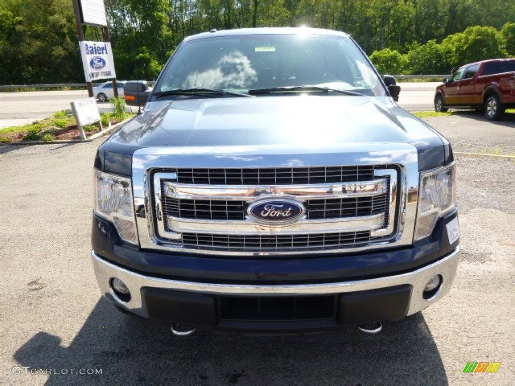 2014 F150 XLT SuperCrew 4x4 - Blue Jeans / Steel Grey photo #3