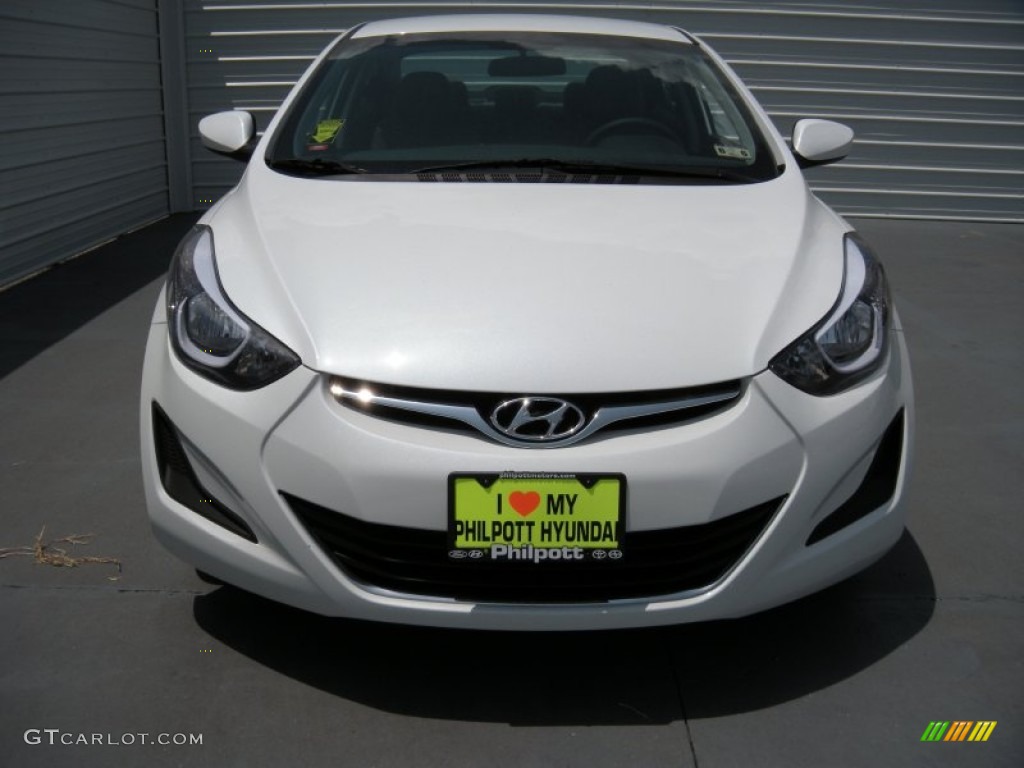 2015 Elantra SE Sedan - Quartz White Pearl / Gray photo #8