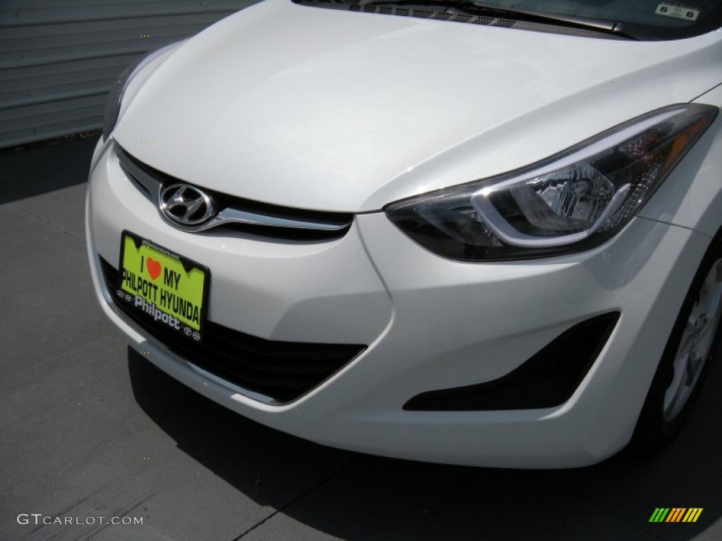 2015 Elantra SE Sedan - Quartz White Pearl / Gray photo #10