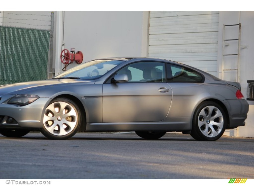 2007 6 Series 650i Coupe - Stratus Grey Metallic / Black photo #3