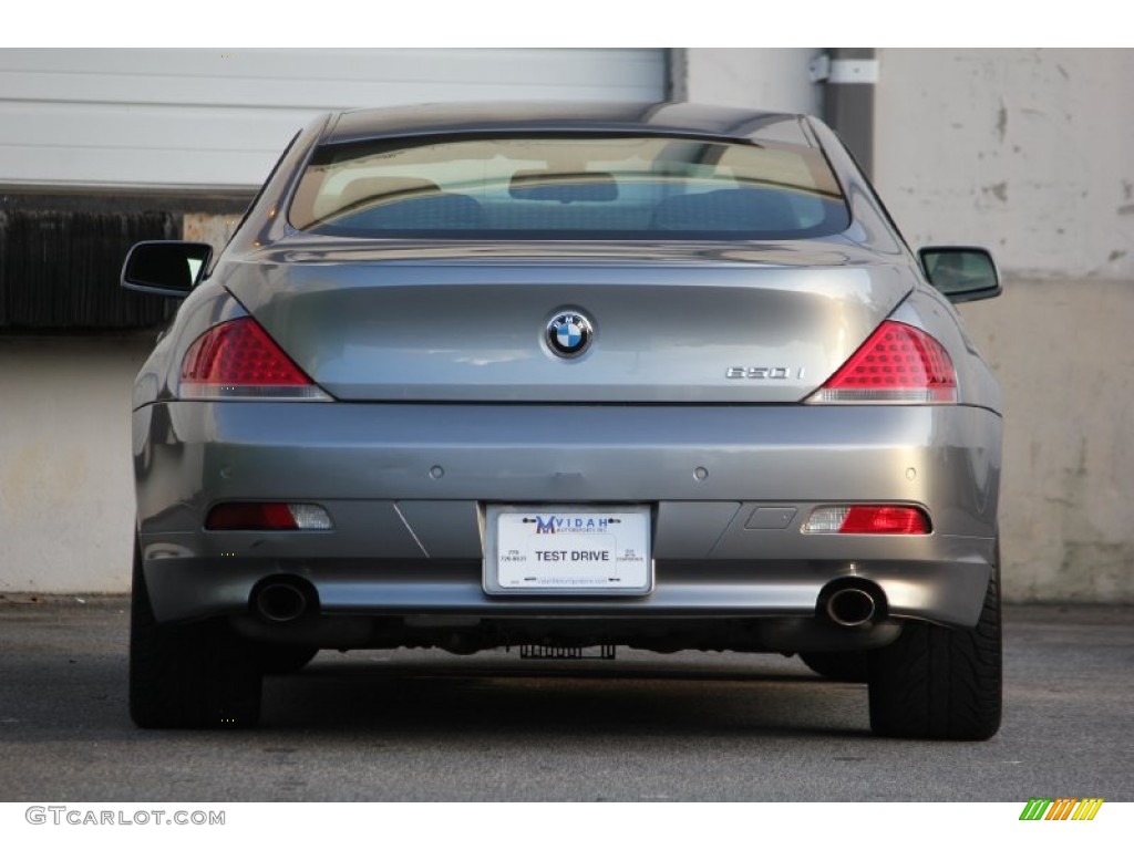 2007 6 Series 650i Coupe - Stratus Grey Metallic / Black photo #7