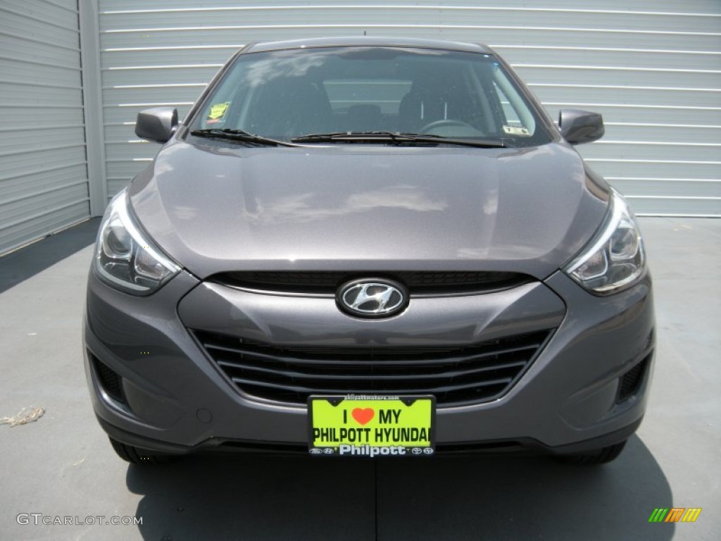 2014 Tucson GLS - Shadow Gray / Black photo #8