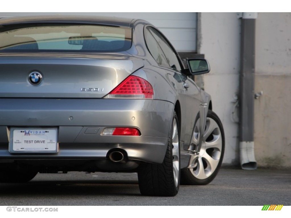 2007 6 Series 650i Coupe - Stratus Grey Metallic / Black photo #25