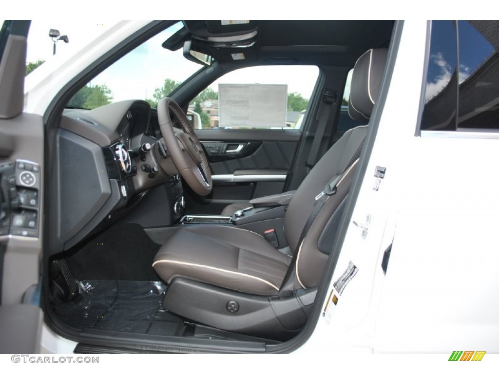 Mocha/Black Interior 2015 Mercedes-Benz GLK 350 4Matic Photo #95052402