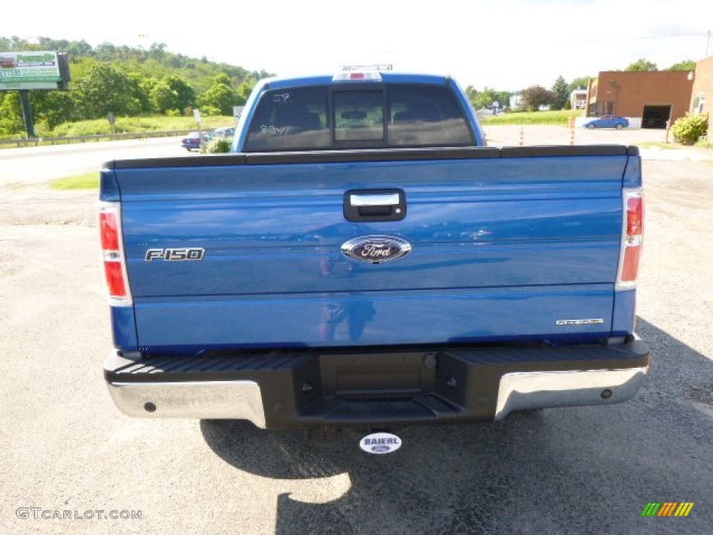 2014 F150 XLT SuperCab 4x4 - Blue Flame / Steel Grey photo #7