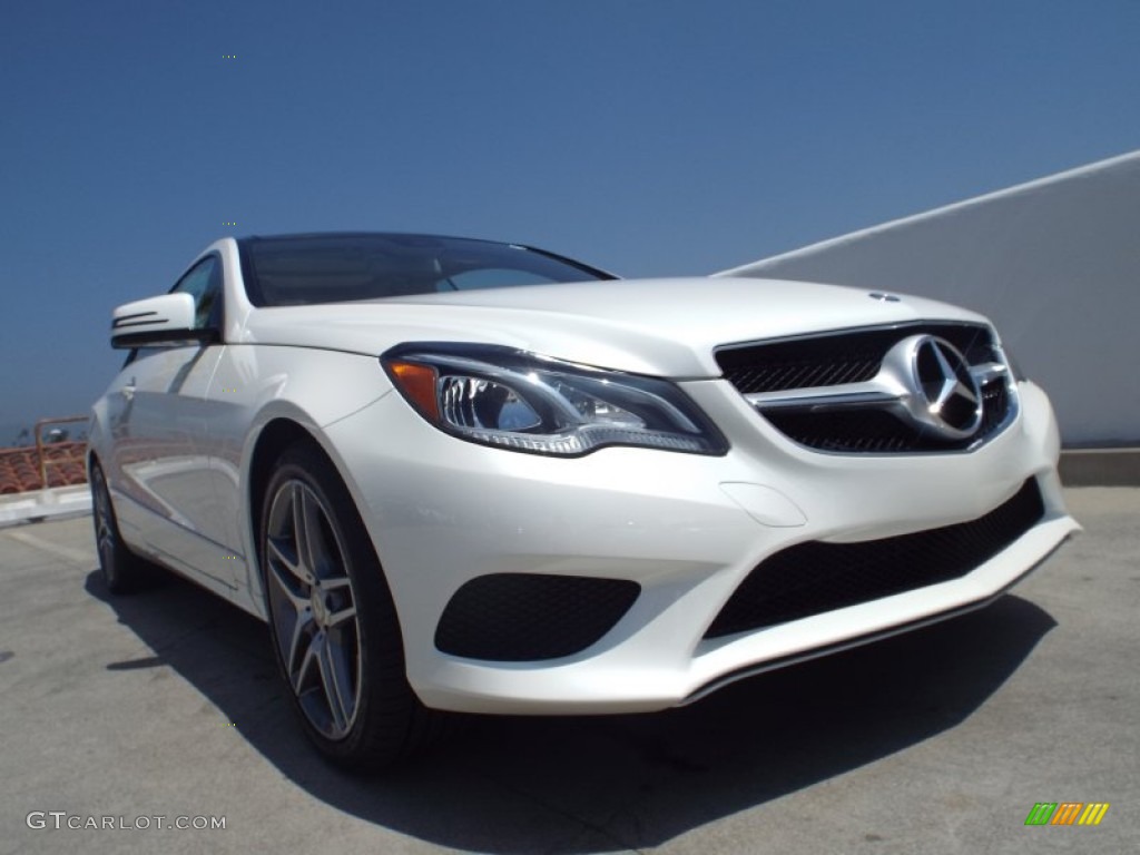 2014 E 350 Coupe - Diamond White Metallic / Silk Beige/Espresso Brown photo #11