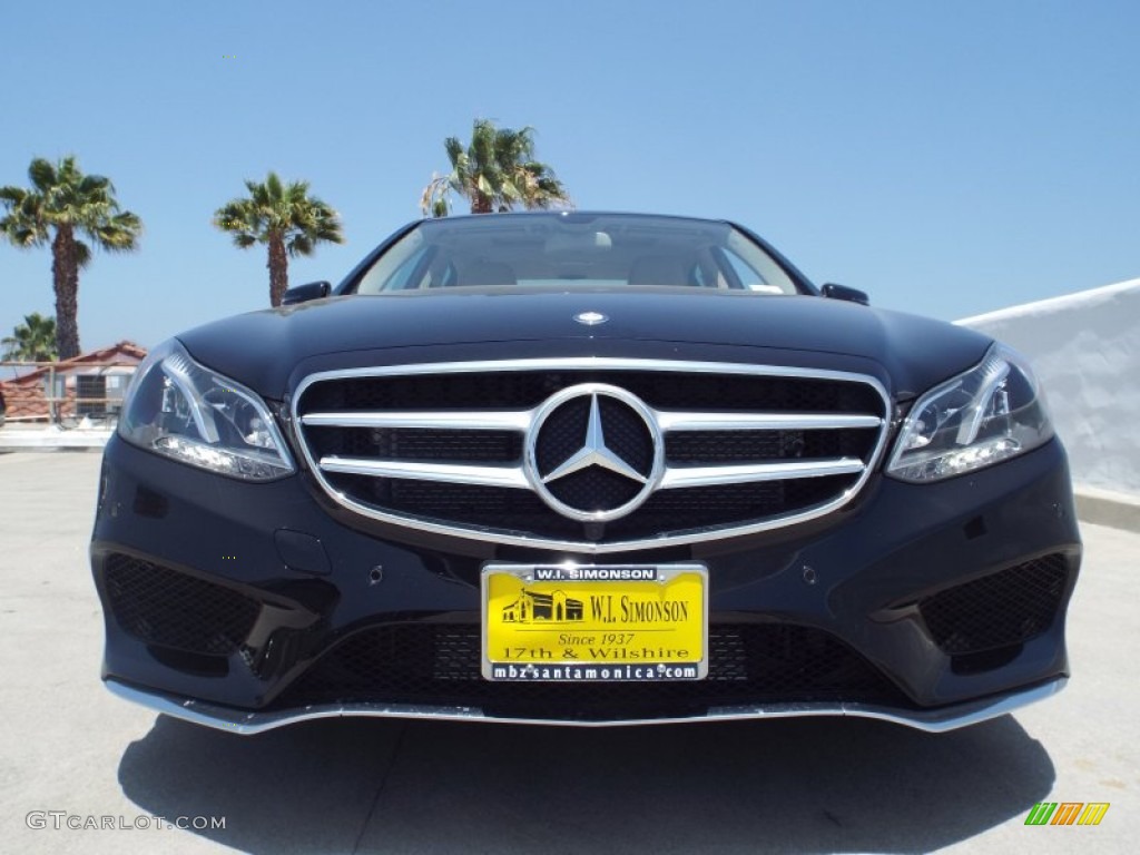 2014 E 550 4Matic Sedan - Black / Silk Beige/Espresso Brown photo #2