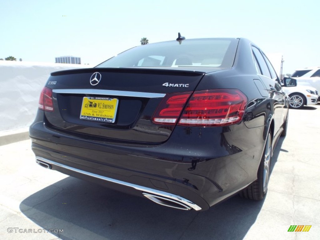 2014 E 550 4Matic Sedan - Black / Silk Beige/Espresso Brown photo #4