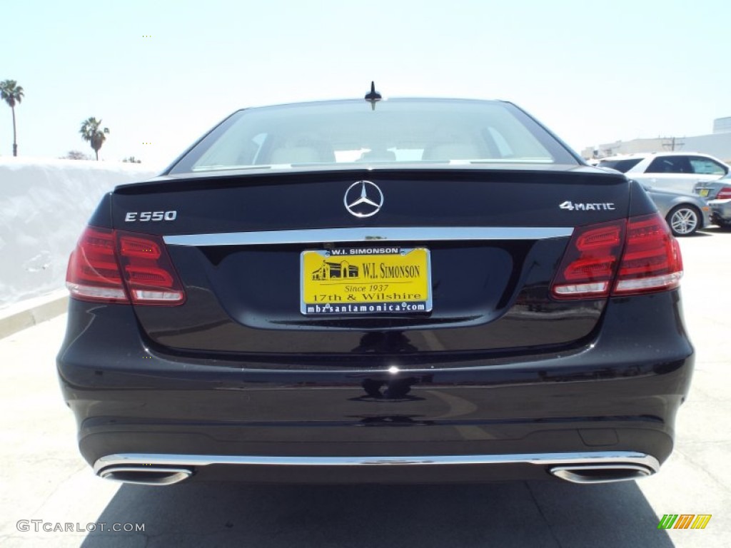 2014 E 550 4Matic Sedan - Black / Silk Beige/Espresso Brown photo #5
