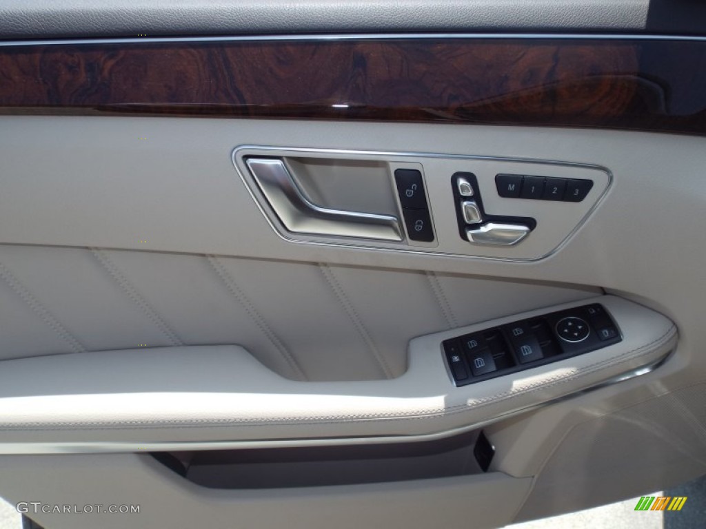 2014 E 550 4Matic Sedan - Black / Silk Beige/Espresso Brown photo #6