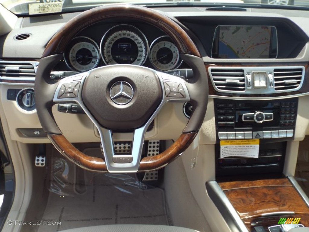2014 E 550 4Matic Sedan - Black / Silk Beige/Espresso Brown photo #9