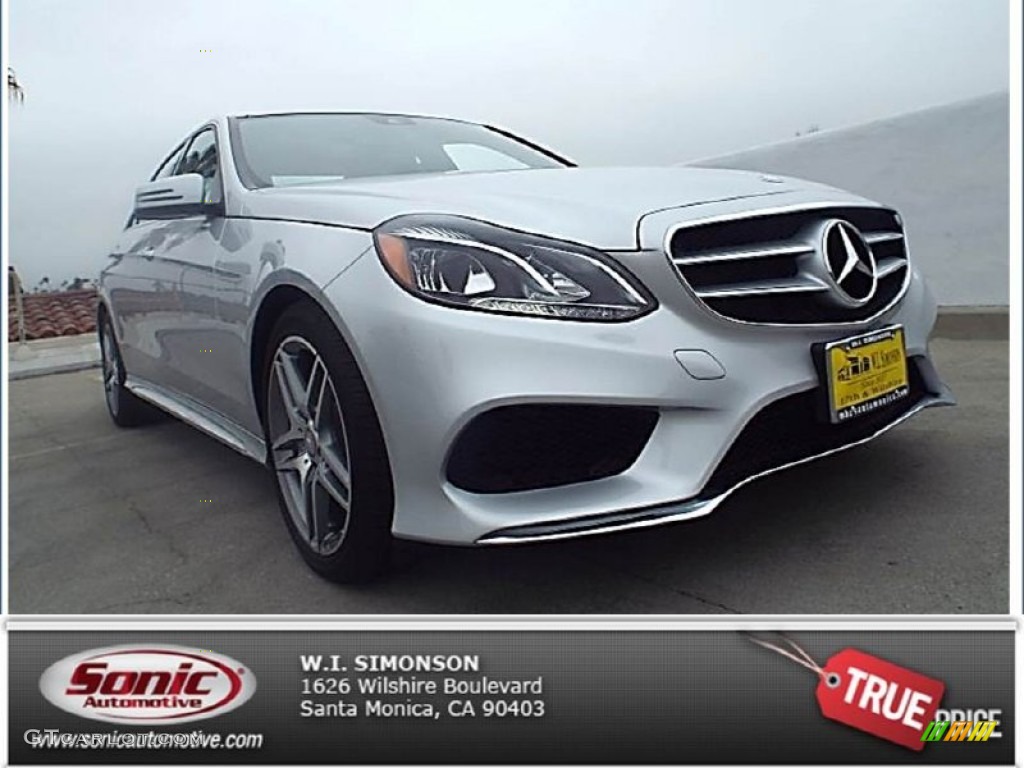 2014 E 350 Sport Sedan - Iridium Silver Metallic / Black photo #1