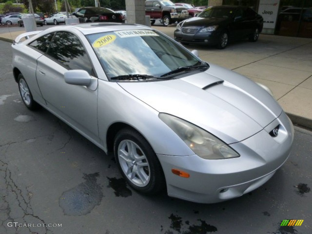2000 Celica GT - Liquid Silver Metallic / Black/Silver photo #2