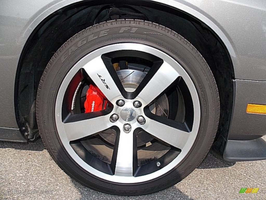 2012 Challenger SRT8 392 - Tungsten Metallic / Dark Slate Gray/Radar Red photo #27