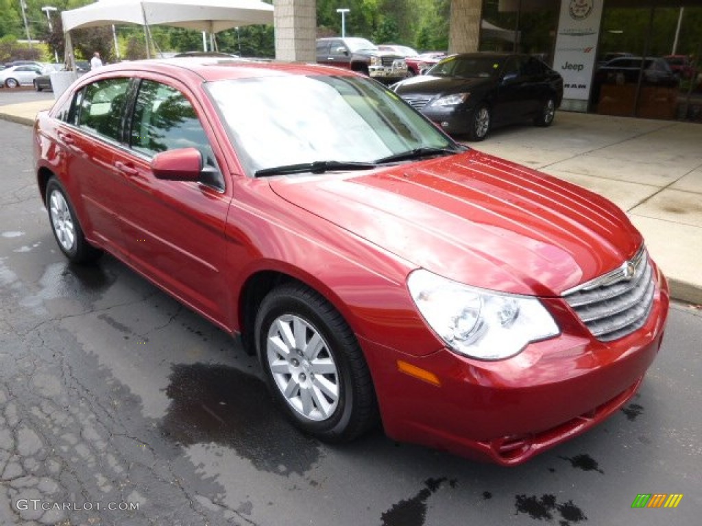 2007 Sebring Touring Sedan - Inferno Red Crystal Pearl / Dark Slate Gray/Light Slate Gray photo #2