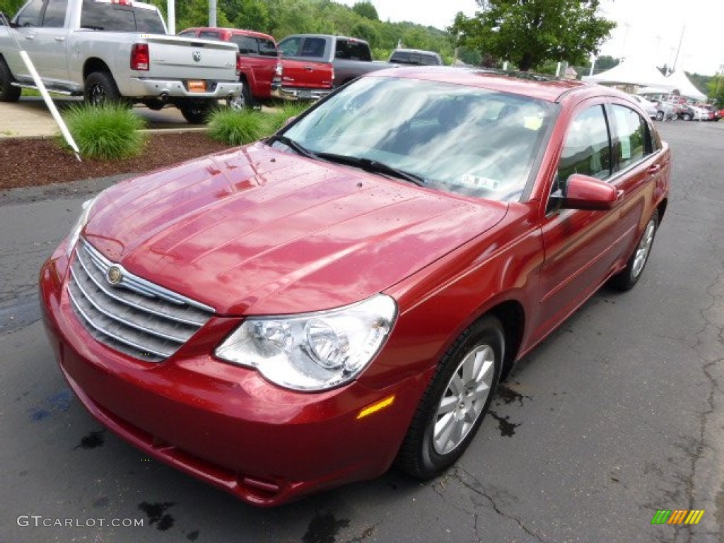 2007 Sebring Touring Sedan - Inferno Red Crystal Pearl / Dark Slate Gray/Light Slate Gray photo #4