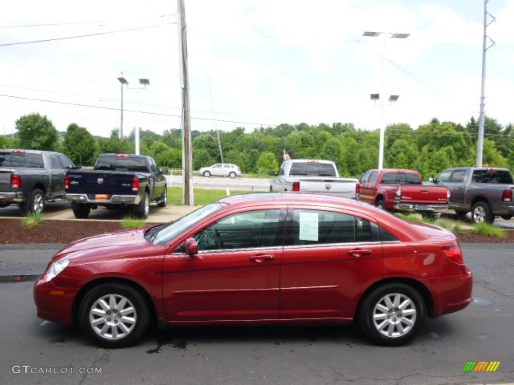 2007 Sebring Touring Sedan - Inferno Red Crystal Pearl / Dark Slate Gray/Light Slate Gray photo #5