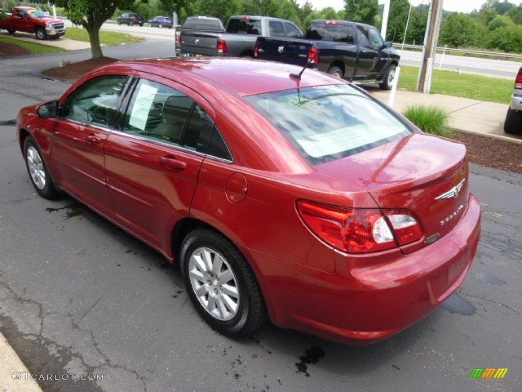 2007 Sebring Touring Sedan - Inferno Red Crystal Pearl / Dark Slate Gray/Light Slate Gray photo #6