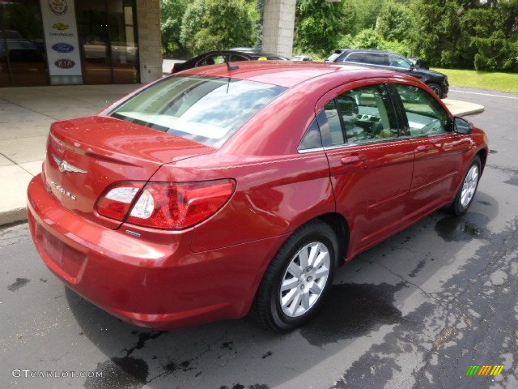 2007 Sebring Touring Sedan - Inferno Red Crystal Pearl / Dark Slate Gray/Light Slate Gray photo #8