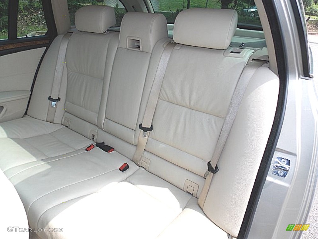 2008 5 Series 535xi Sports Wagon - Platinum Bronze Metallic / Cream Beige Dakota Leather photo #15