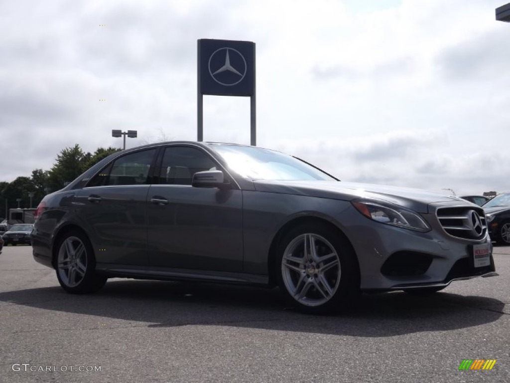 2014 E 350 4Matic Sedan - Paladium Silver Metallic / designo Mystic Platinum White photo #3