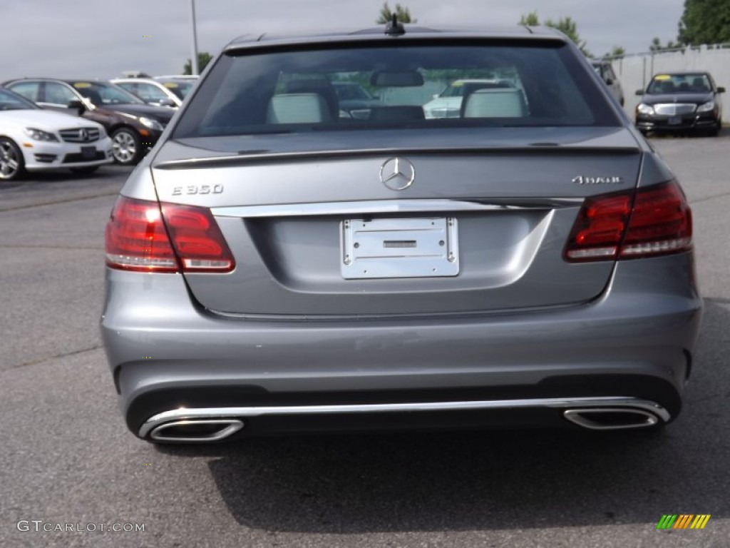 2014 E 350 4Matic Sedan - Paladium Silver Metallic / designo Mystic Platinum White photo #5