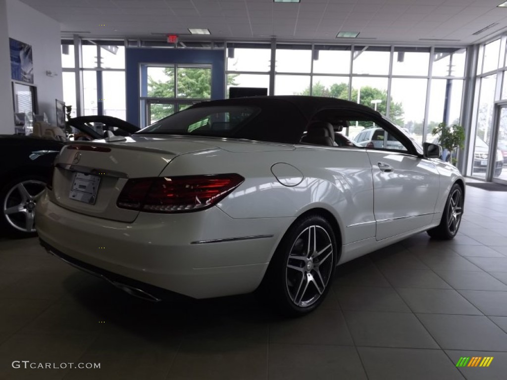 2014 E 350 Cabriolet - Diamond White Metallic / Silk Beige/Espresso Brown photo #5