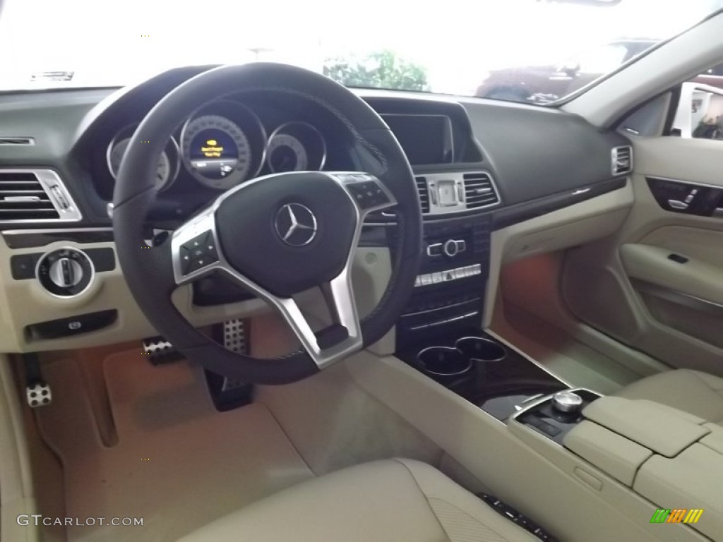 2014 E 350 Cabriolet - Diamond White Metallic / Silk Beige/Espresso Brown photo #8