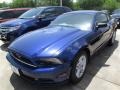 2014 Deep Impact Blue Ford Mustang V6 Coupe  photo #2